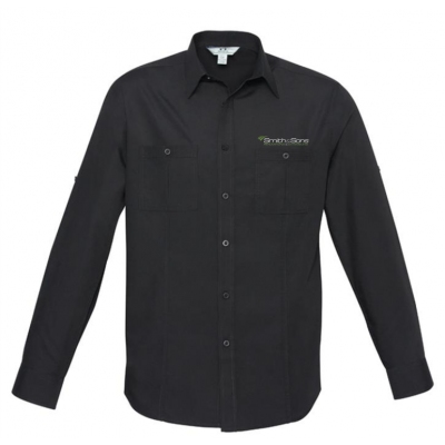 Mens Bondi Long Sleeve Shirt w Embroidery