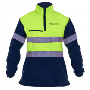 Hi Vis D/N 1/2 Zip Polar Fleece